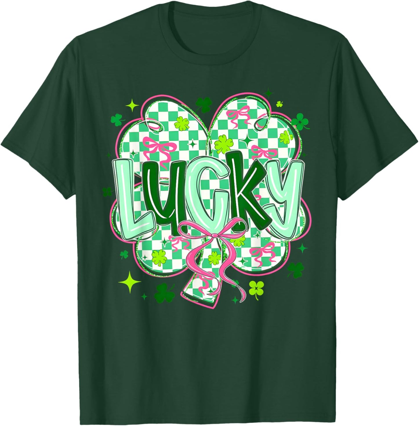 St Pattys Day Lucky Shamrock St. Patrick's Day Men Women T-Shirt - T-Shirt | Forest