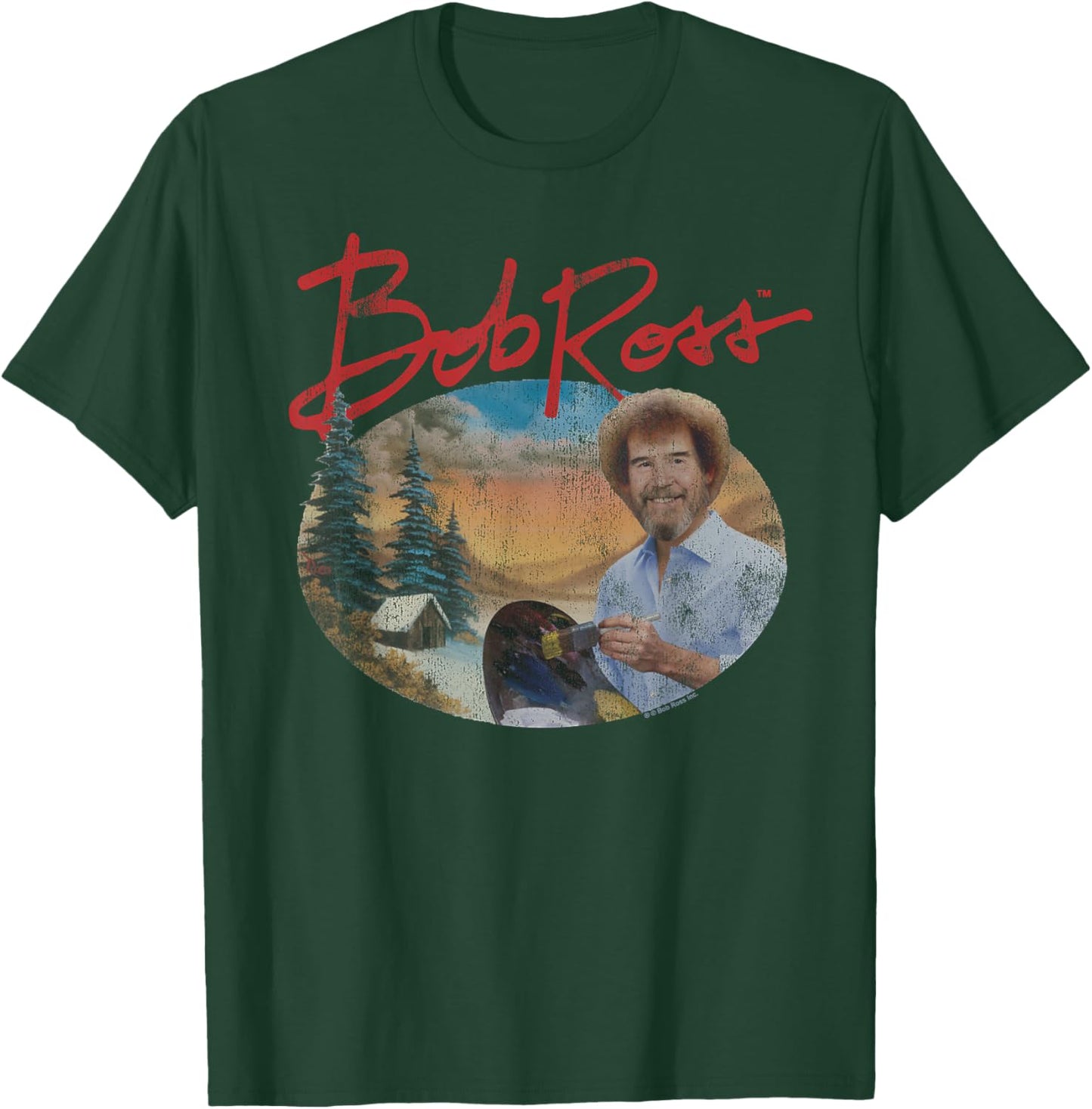 Bob Ross A Warm Winter T-Shirt - T-Shirt | Forest