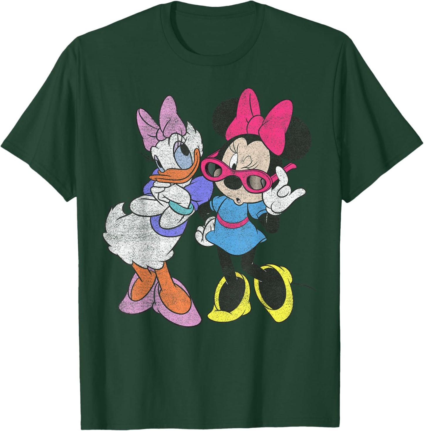 Disney Mickey and Friends Daisy & Minnie Vintage Fashion T-Shirt - T-Shirt | Forest