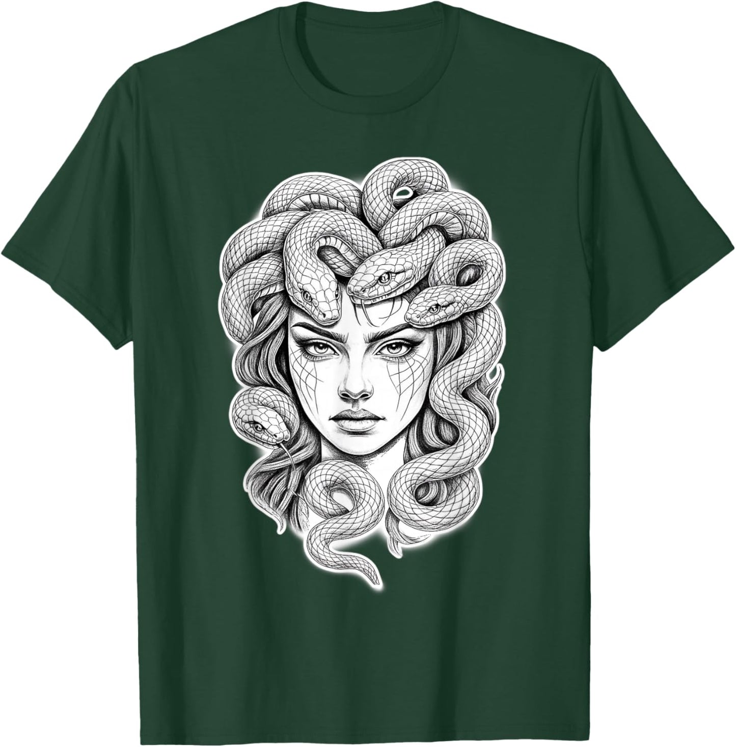 Medusa Goddess Snake T-Shirt - T-Shirt | Forest