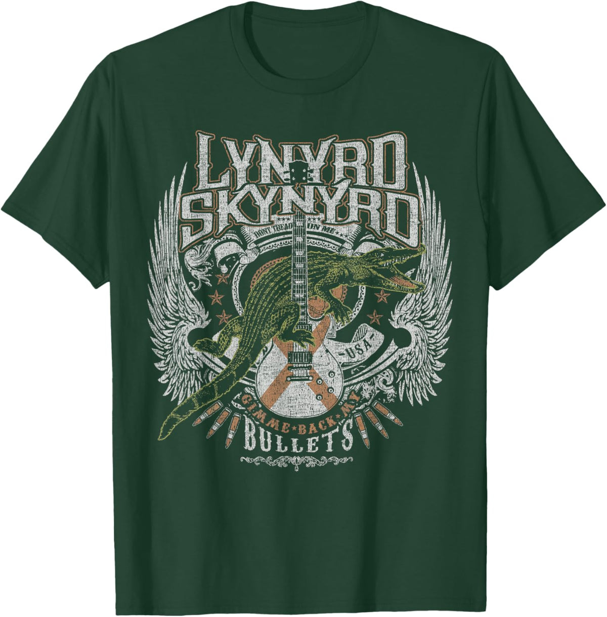 Lynyrd Skynyrd Croc Rock Bullet Southern Country Tread On Me T-Shirt - T-Shirt | Forest