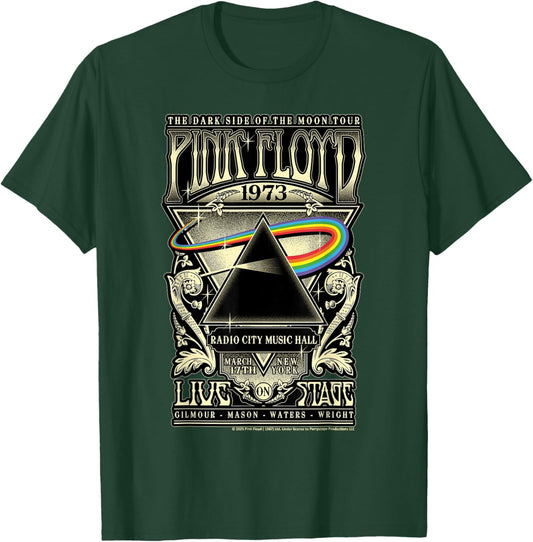 Pink Floyd 1973 Dark Side of The Moon Tour T-Shirt - T-Shirt | Forest