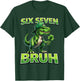 Boys st Patricks Day 67 Youth Dab Six Seven Bruh Kids Trex T-Shirt - T-Shirt | Forest