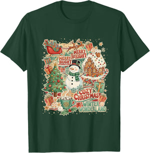 Cozy Christmas Winter Wonderland Holiday Design T-Shirt - T-Shirt | Forest