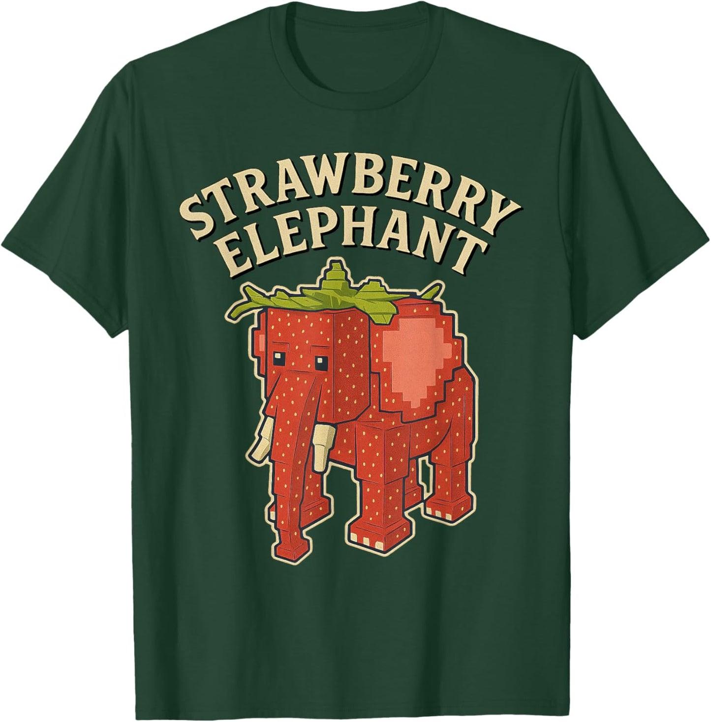 Strawberry Elephant Funny Italian Brainrot Kids Gaming Meme T-Shirt - T-Shirt | Forest