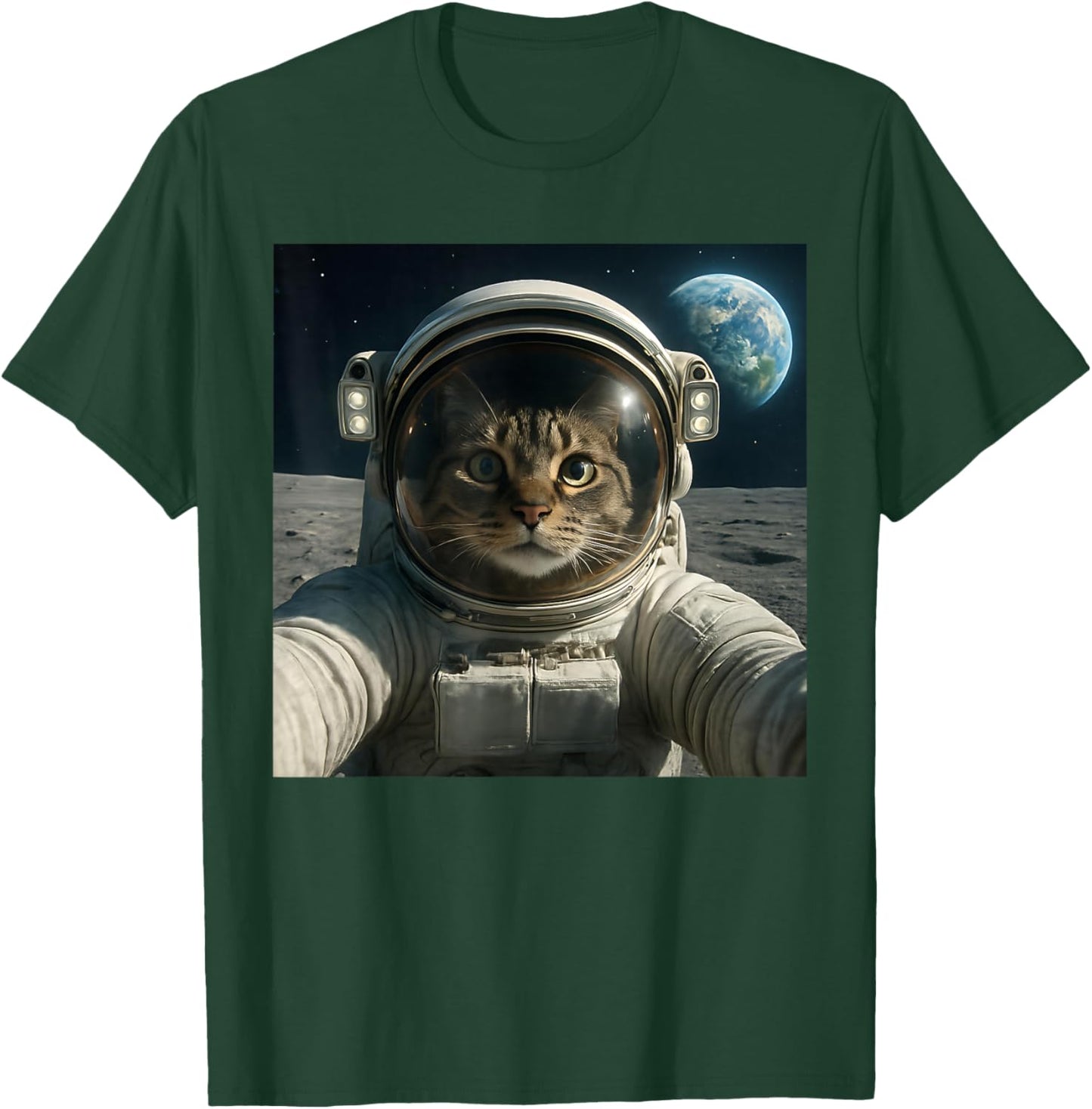 Funny Outer Space Cat Astronaut Meme Planet T-Shirt - T-Shirt | Forest