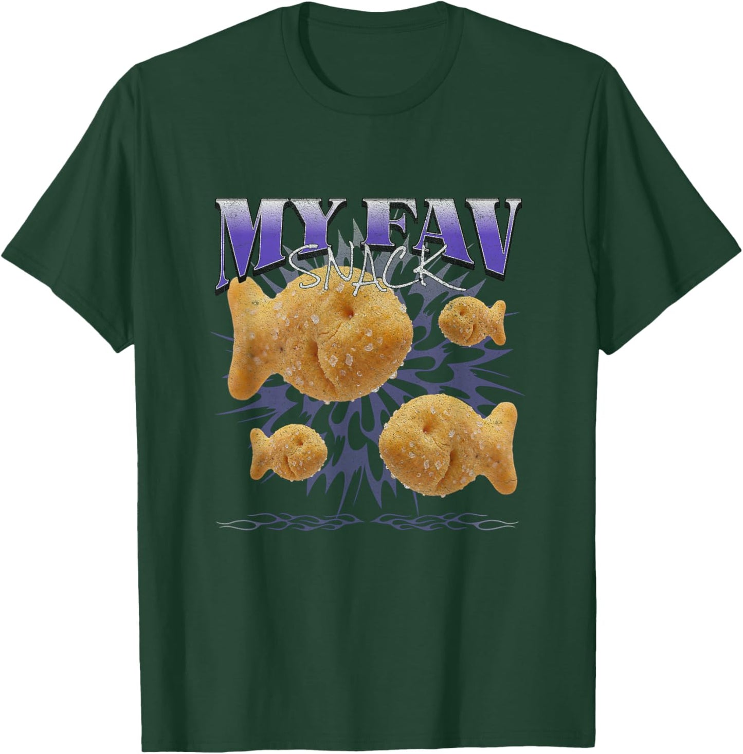 Bootleg Goldfish Snack T-Shirt - T-Shirt | Forest