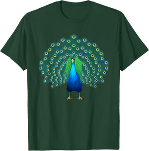 Cool Peacock Art Women Peacock Feather Peacock Lover T-Shirt - T-Shirt | Forest