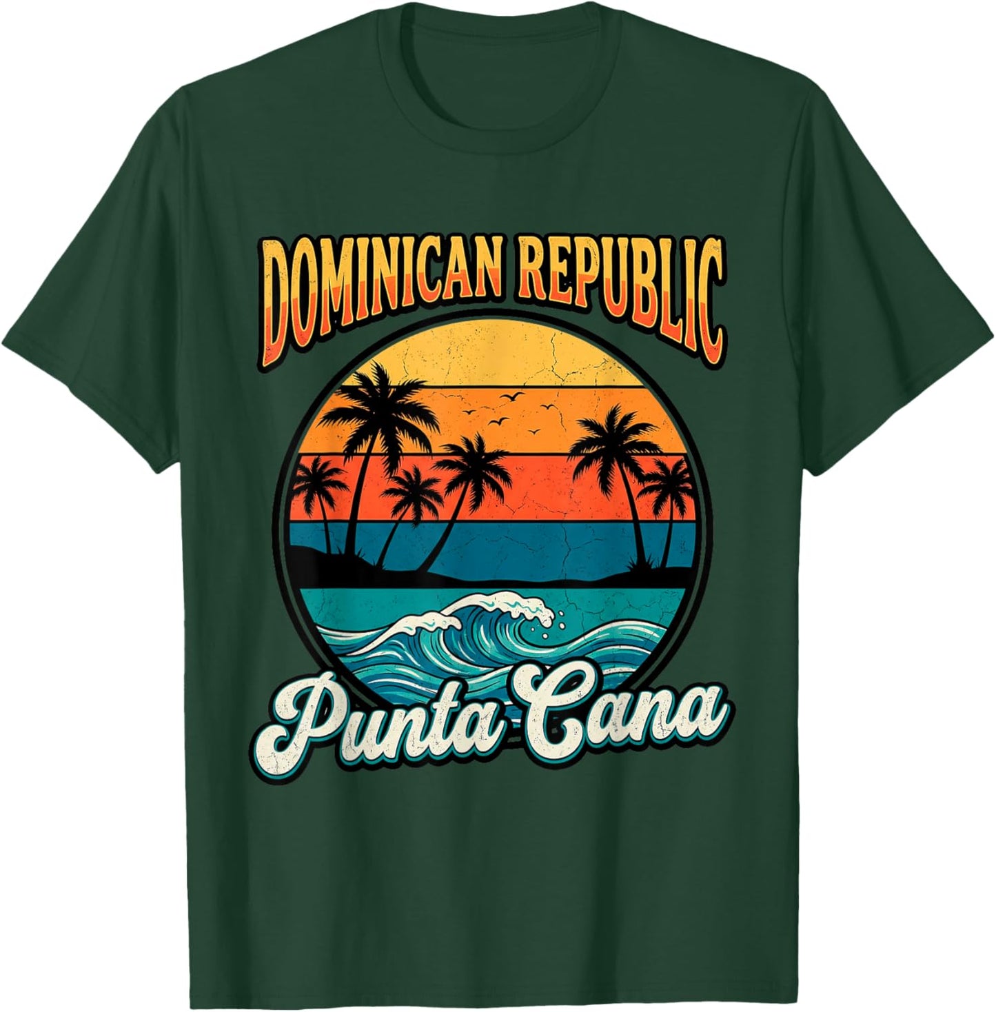 Punta Cana Dominican Republic Sunset Beach Souvenir T-Shirt - T-Shirt | Forest