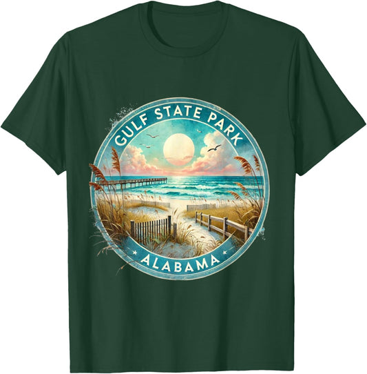 Gulf State Park Alabama Shores T-Shirt - T-Shirt | Forest