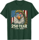 250 Years 1776 2026 250th Vintage Eagle 4th July Patriotic T-Shirt - T-Shirt | Forest