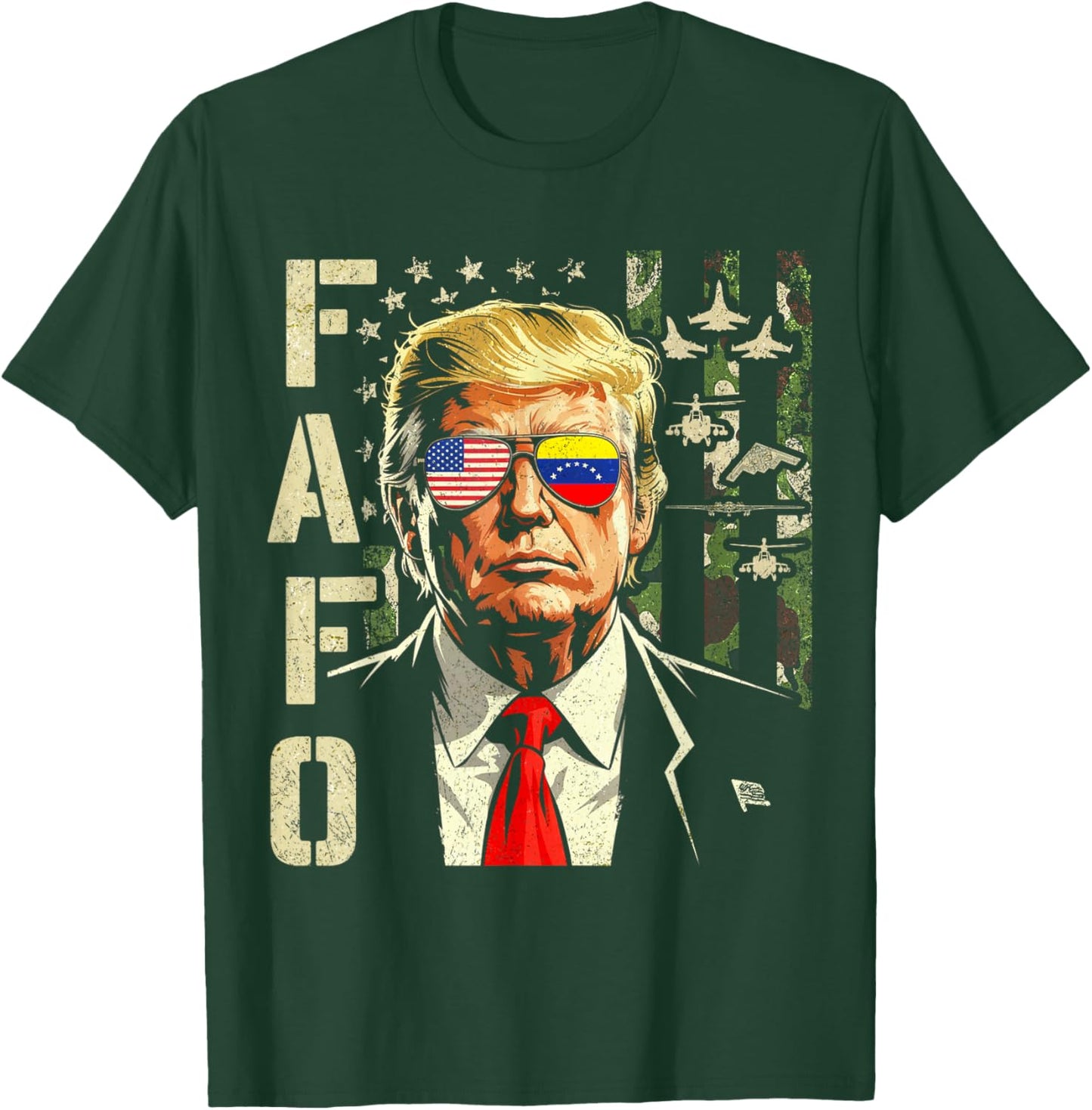 Funny Fafo Trump Fafo American USA T-Shirt - T-Shirt | Forest
