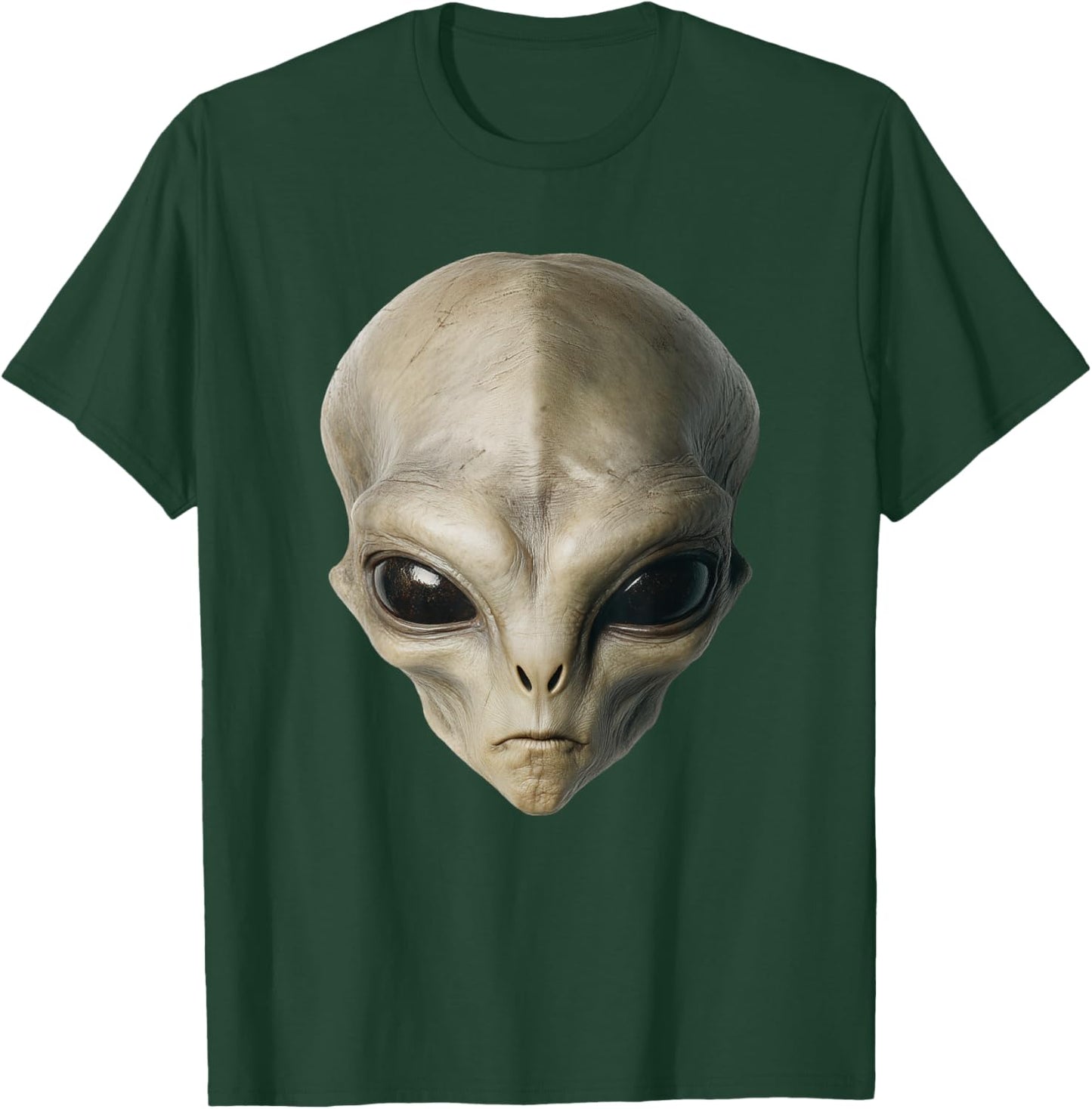 Alien Head Funny Costume Halloween Graphic T-Shirt - T-Shirt | Forest