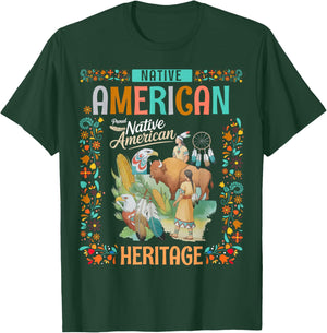 Indigenous Peoples Women Idea Native American Heritage Month T-Shirt - T-Shirt | Forest