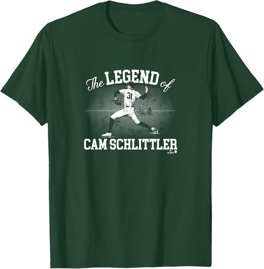 The Legend of Cam Schlittler - New York Baseball T-Shirt - T-Shirt | Forest