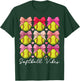 Softball Vibes Softball Coquette Bow Game Day Girls Women T-Shirt - T-Shirt | Forest