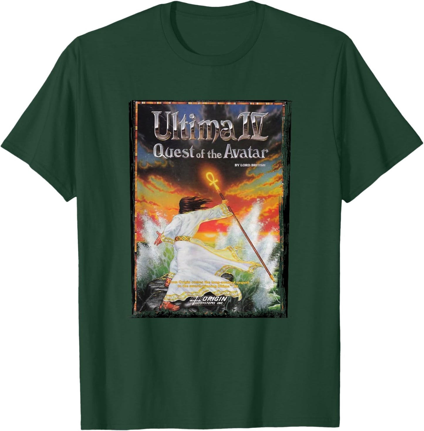 RPG Ultima IV Retro Cover T-Shirt - T-Shirt | Forest