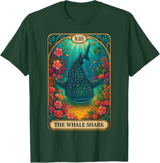 The Whale Shark Tarot Card T-Shirt - T-Shirt | Forest