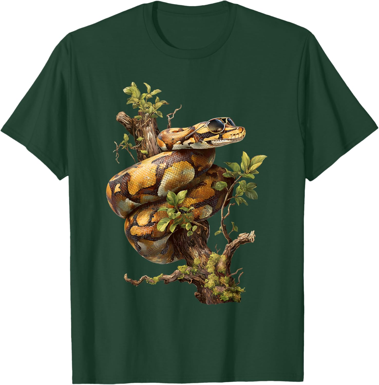 Ball Python Sunglasses Reptile Keeper Snake Owner Enthusiast T-Shirt - T-Shirt | Forest