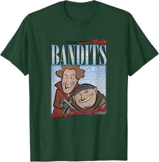 Home Alone Sticky Bandits Christmas Cartoon T-Shirt - T-Shirt | Forest