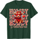 Howdy Valentine Highland Cow Red Plaid Coquette Bow Hearts T-Shirt - T-Shirt | Forest