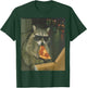 Funny Raccoon Eating Pizza Animal Meme Women T-Shirt - T-Shirt | Forest