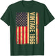 Vintage 1966 60th Birthday US Flag Retro 60 Years Old T-Shirt - T-Shirt | Forest