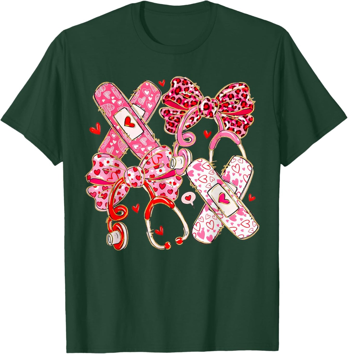 Valentine Nurse Coquette T-Shirt - T-Shirt | Forest
