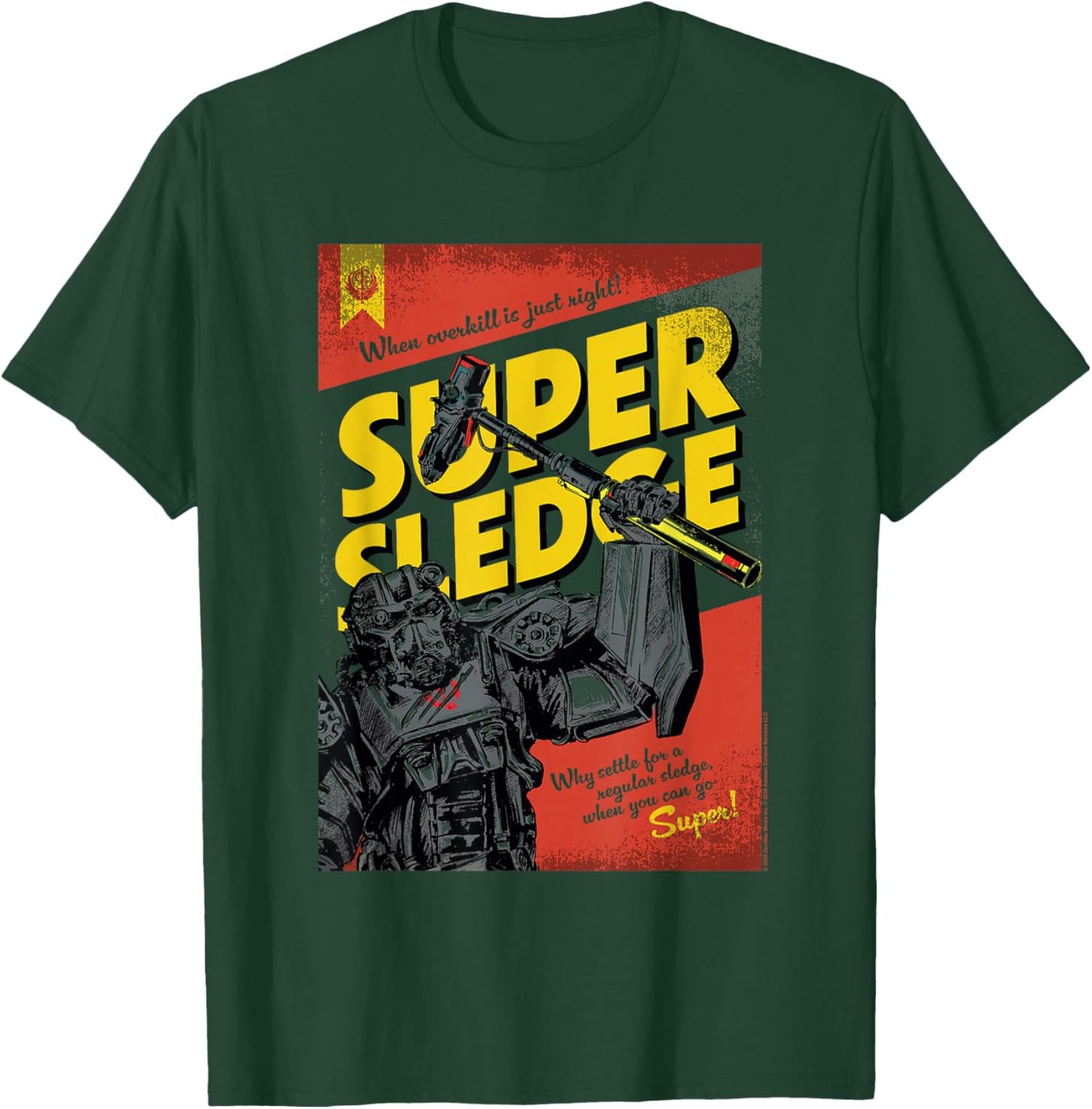 Fallout TV Show Series Sledge Power Army Advertisement T-Shirt - T-Shirt | Forest