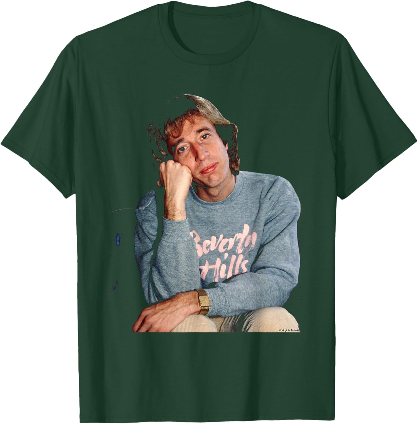 The Bee Gees Robin Gibb by Virginia Turbett T-Shirt - T-Shirt | Forest