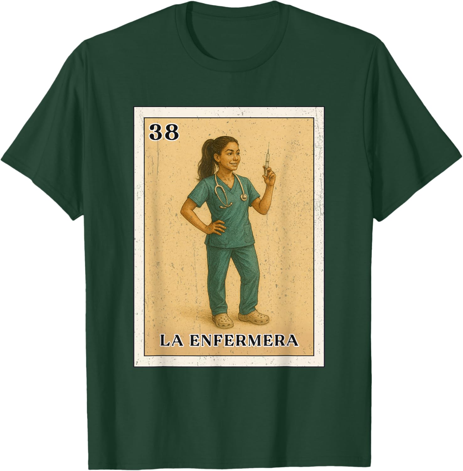 LA ENFERMERA Mexican Bingo Version T-Shirt - T-Shirt | Forest