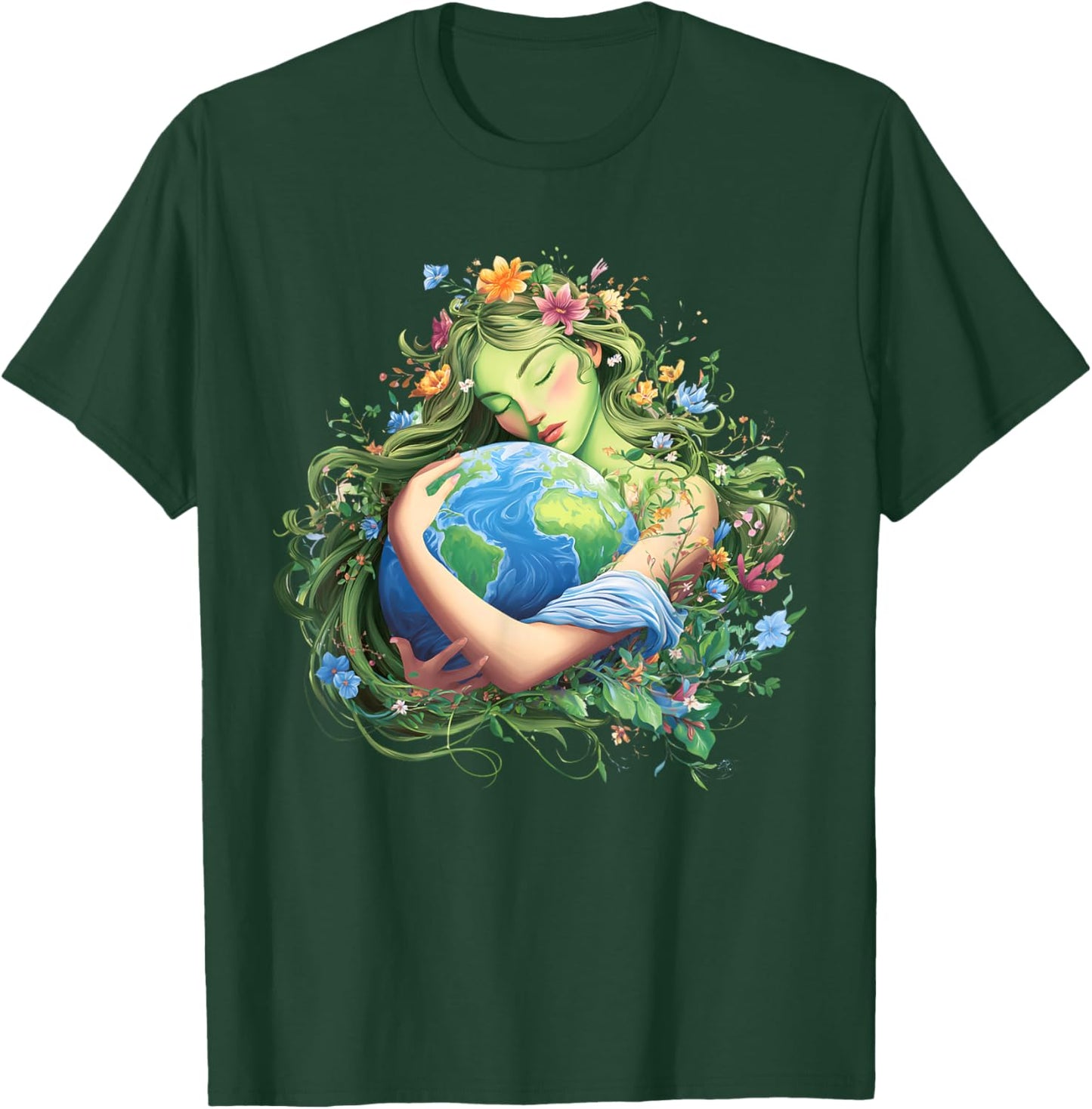 Earth Day 2026 Green Mother Nature Planet Women Girls T-Shirt - T-Shirt | Forest