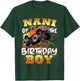 Nani of The Birthday Boy Monster Truck Birthday Family T-Shirt - T-Shirt | Forest