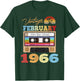 60th Birthday Gift Vintage Retro February 1966 60 Years Old T-Shirt - T-Shirt | Forest