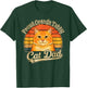 Proud Orange Tabby Cat Dad Sunset Graphic T-Shirt - T-Shirt | Forest