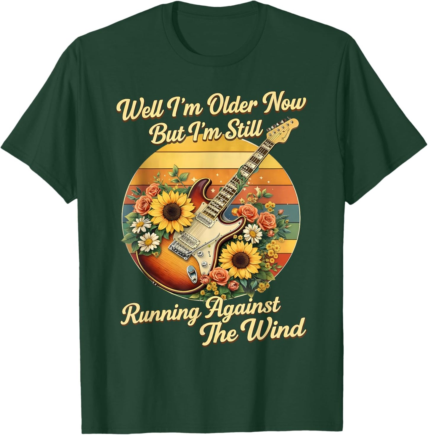 Well I’m Older Now But I’m Still Running Against The Wind T-Shirt - T-Shirt | Forest