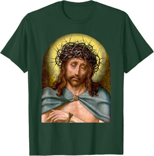 Jesus Christ as Man of Sorrows Painting Quentin Metsys 1500s T-Shirt - T-Shirt | Forest