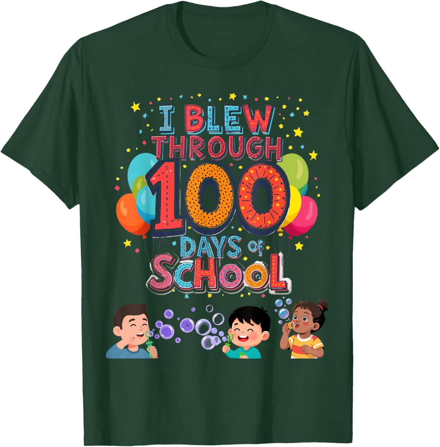 100th Day of School - Kids T-Shirt - T-Shirt | Forest