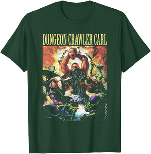 DCC Illustrated Distressed LitRPG Book Series Cover Art T-Shirt - T-Shirt | Forest