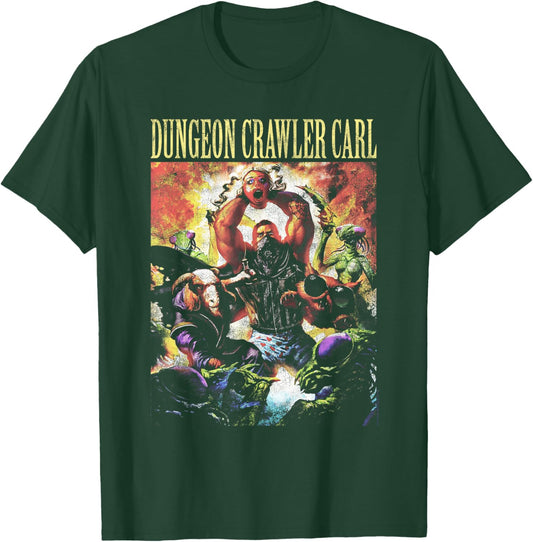 DCC Illustrated Distressed LitRPG Book Series Cover Art T-Shirt - T-Shirt | Forest