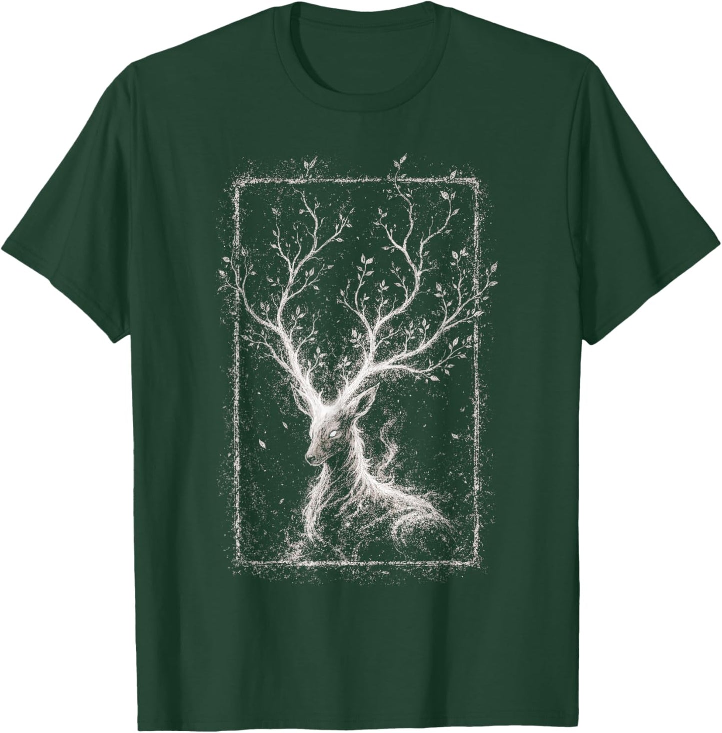 Spirit Deer Grunge Alt Fantasy Ethereal Forest Aesthetic T-Shirt - T-Shirt | Forest