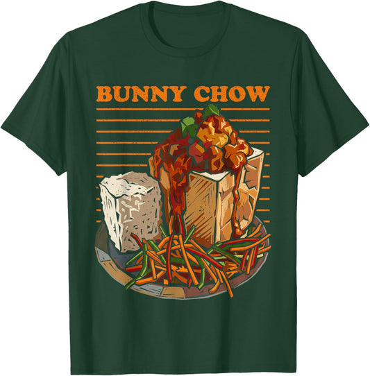 Bunny Chow South Africa Durban Street Food Retro Art T-Shirt - T-Shirt | Forest