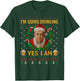I’m Going Drinking Yes I Am Christmas Beer Holiday T-Shirt - T-Shirt | Forest