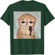 Angry Kitty with Gun Funny Cat Meme Kawaii Kitty Joke T-Shirt - T-Shirt | Forest