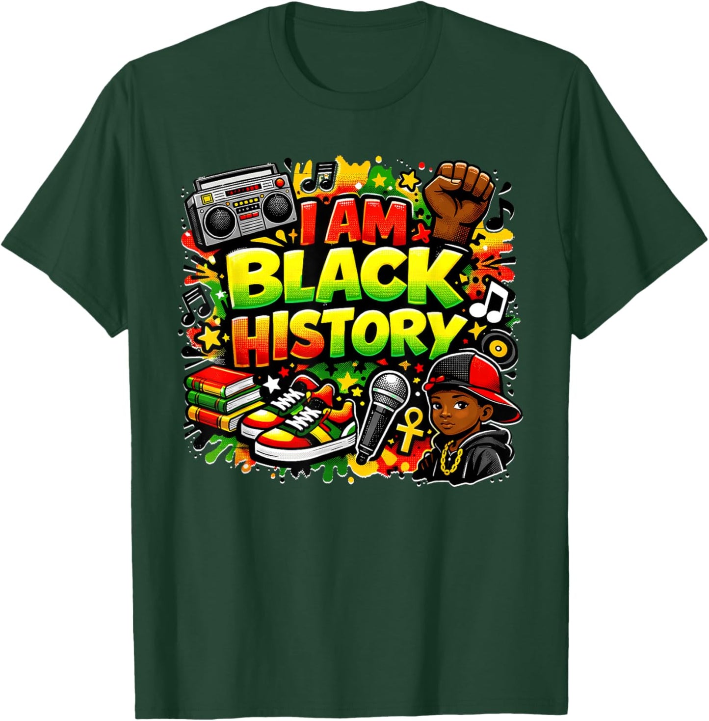 I'm Black History Month African American Kids Boys Toddlers T-Shirt - T-Shirt | Forest