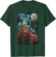 Bigfoot Selfie Shirt Starry Night Halloween Ghosts T-Shirt - T-Shirt | Forest