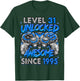 Level 31 Unlocked Awesome Since 1995 31st Birthday Gaming T-Shirt - T-Shirt | Forest