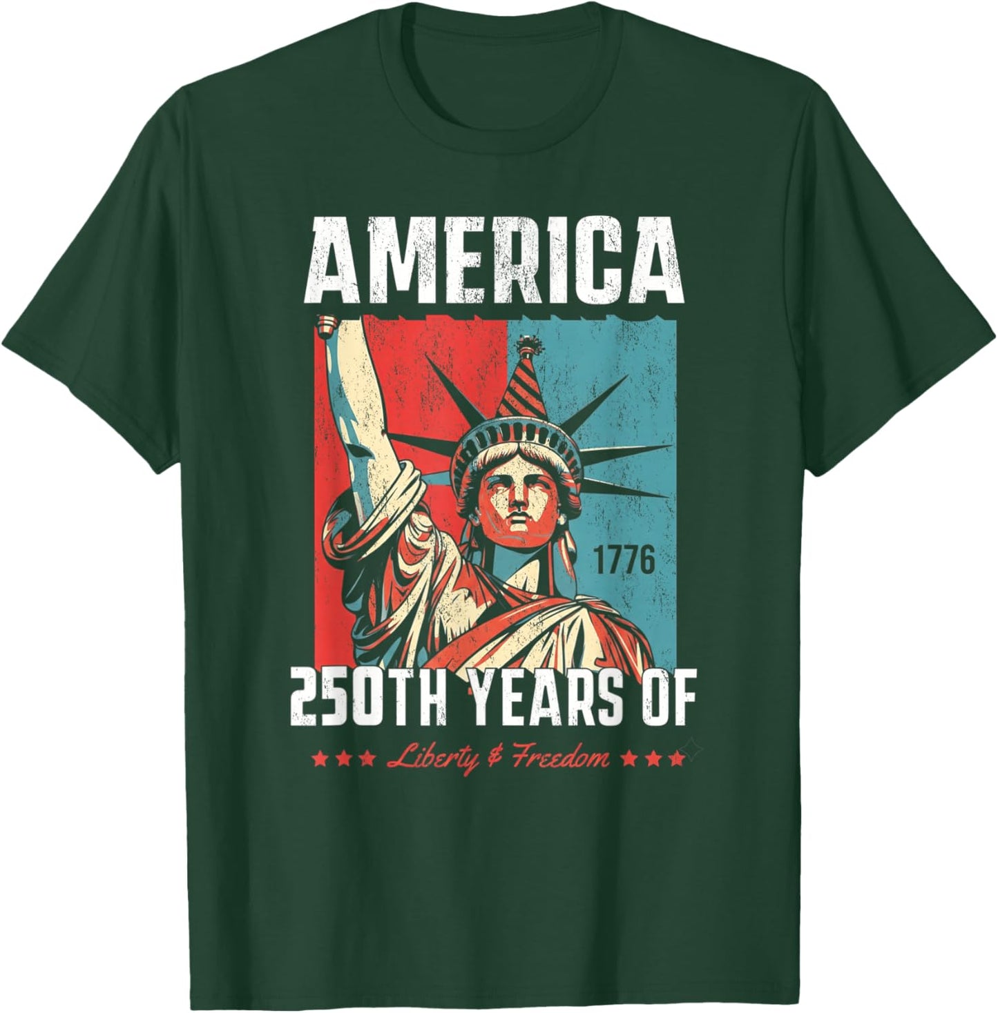 America 250th Years of Liberty and Freedom Women T-Shirt - T-Shirt | Forest