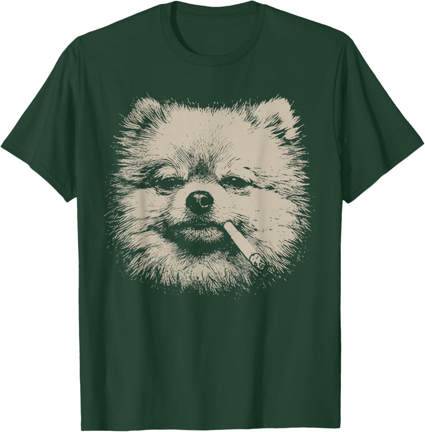 Dog Smoking Meme Funny Pomeranian Dog Meme Pet Lover T-Shirt - T-Shirt | Forest