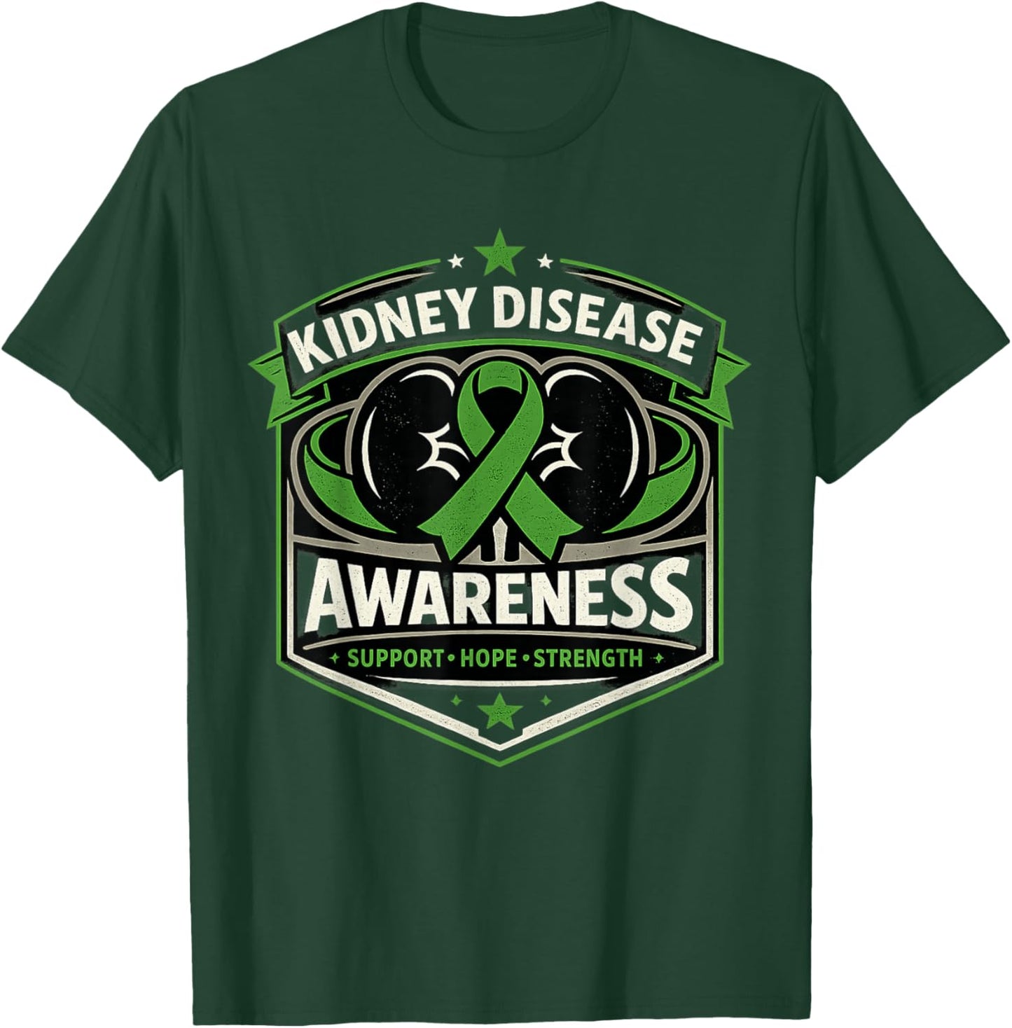 March is National Kidney Disease Awareness Month Green Month T-Shirt - T-Shirt | Forest